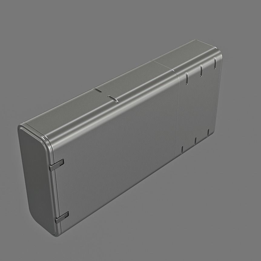 Sci-Fi Gun Barrel Set 3D Model – Futuristic Weapon Kit, FBX & OBJ - View 13