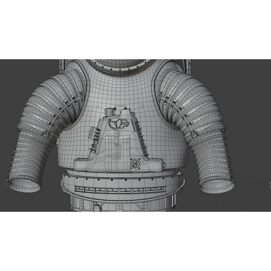 XEMU Spacesuit 3D Model – High Poly NASA Artemis Character Asset, FBX