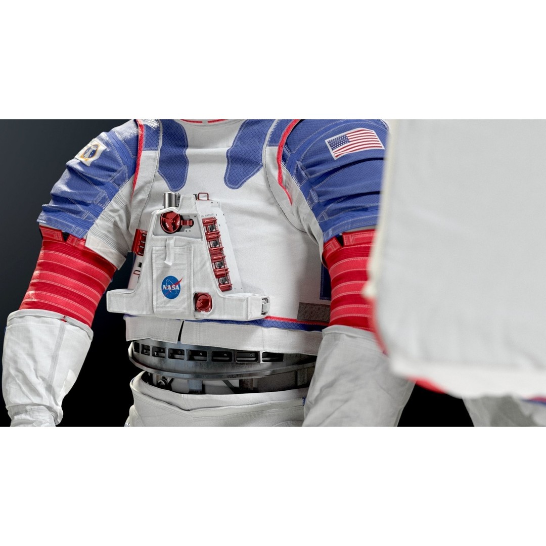 XEMU Spacesuit 3D Model – High Poly NASA Artemis Character Asset, FBX - View 11