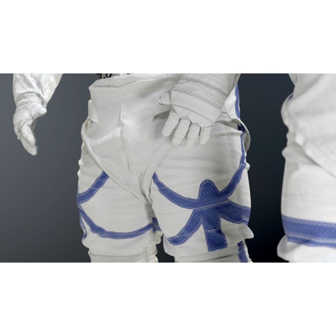 XEMU Spacesuit 3D Model – High Poly NASA Artemis Character Asset, FBX - View 13