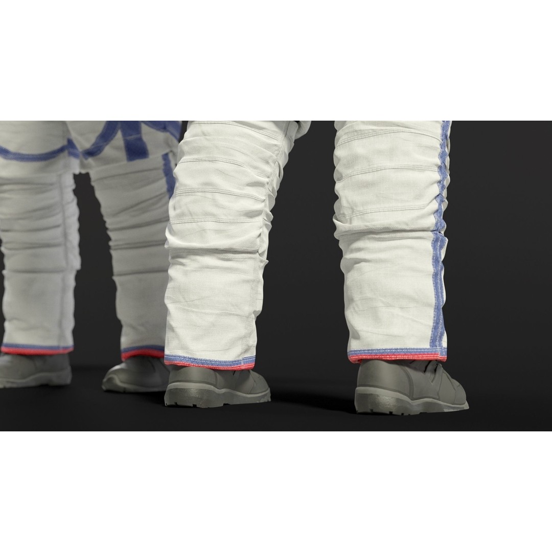 XEMU Spacesuit 3D Model – High Poly NASA Artemis Character Asset, FBX - View 15