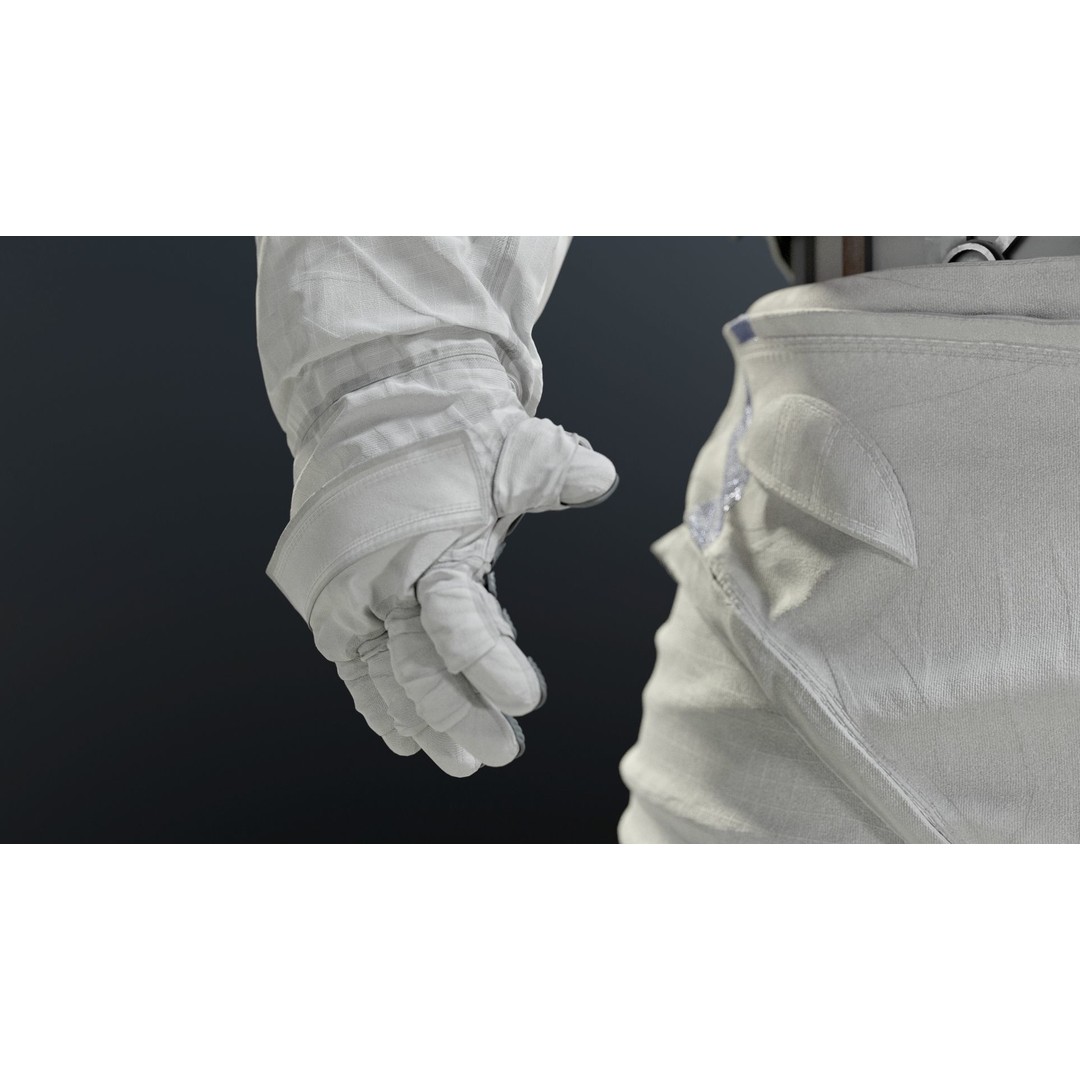XEMU Spacesuit 3D Model – High Poly NASA Artemis Character Asset, FBX - View 17