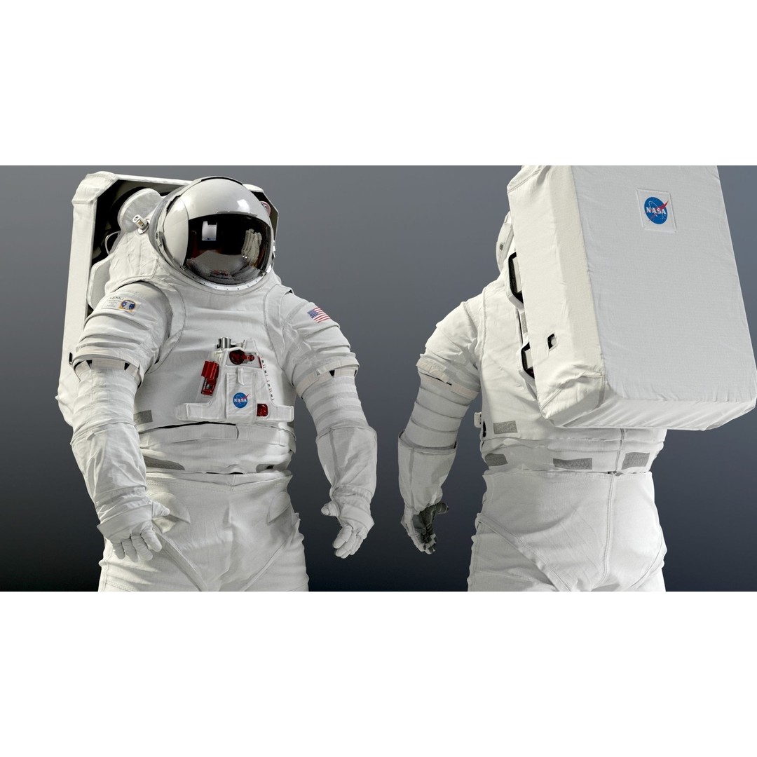 XEMU Spacesuit 3D Model – High Poly NASA Artemis Character Asset, FBX - View 18