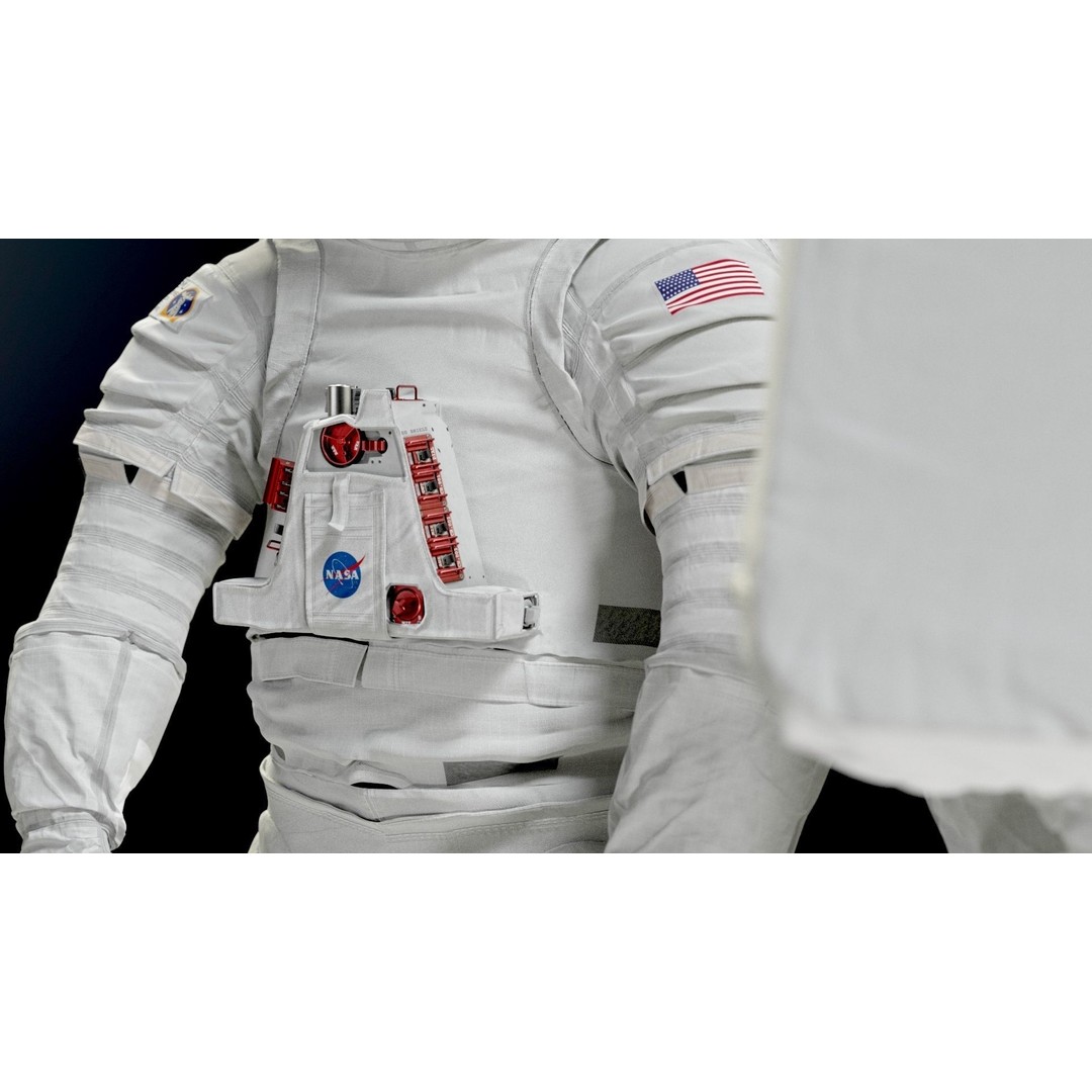 XEMU Spacesuit 3D Model – High Poly NASA Artemis Character Asset, FBX - View 23
