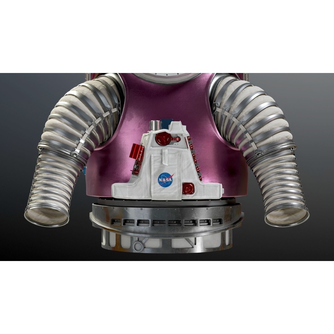 XEMU Spacesuit 3D Model – High Poly NASA Artemis Character Asset, FBX - View 30