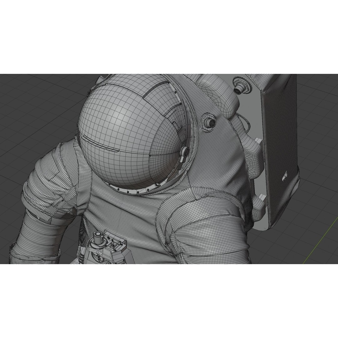 XEMU Spacesuit 3D Model – High Poly NASA Artemis Character Asset, FBX - View 36