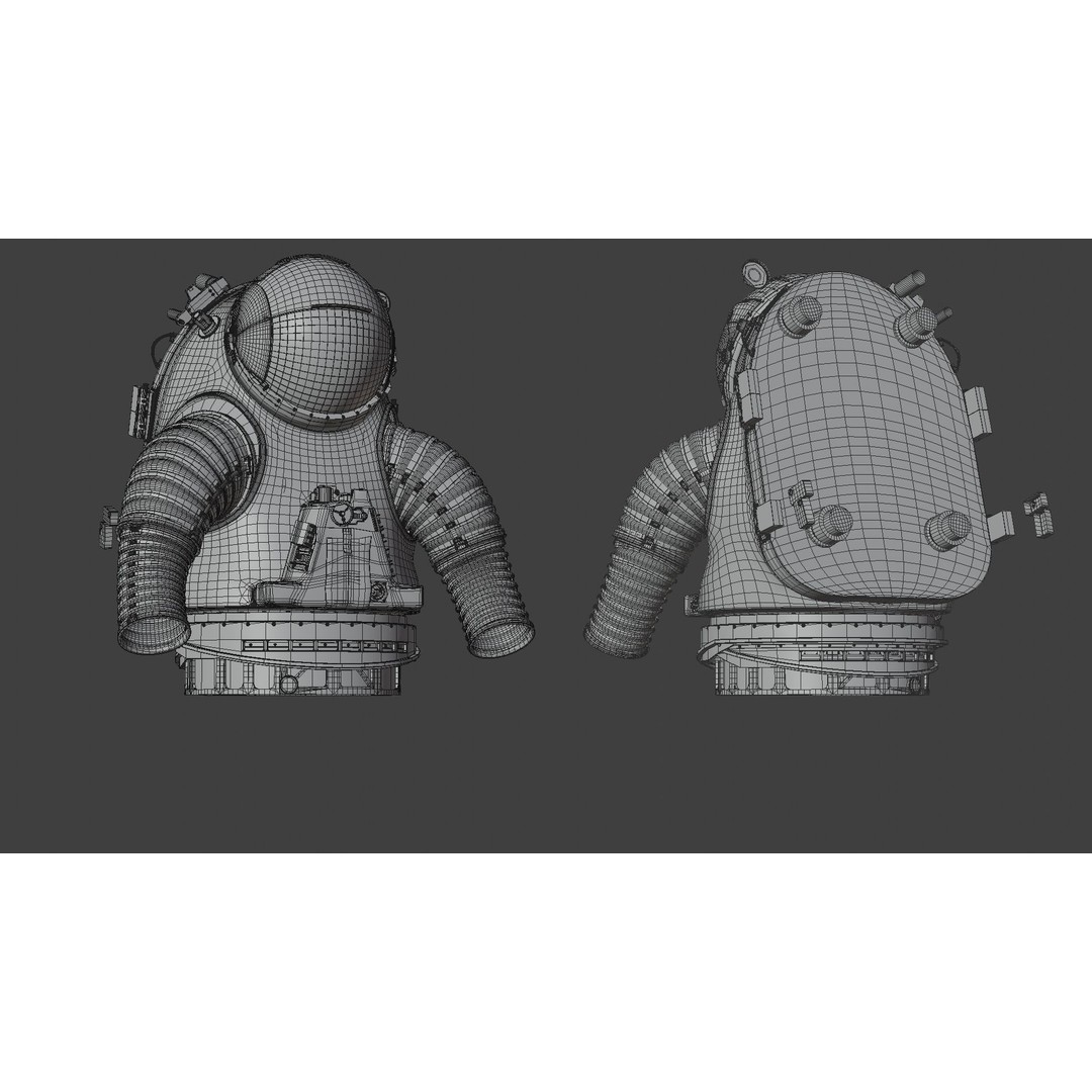 XEMU Spacesuit 3D Model – High Poly NASA Artemis Character Asset, FBX - View 44