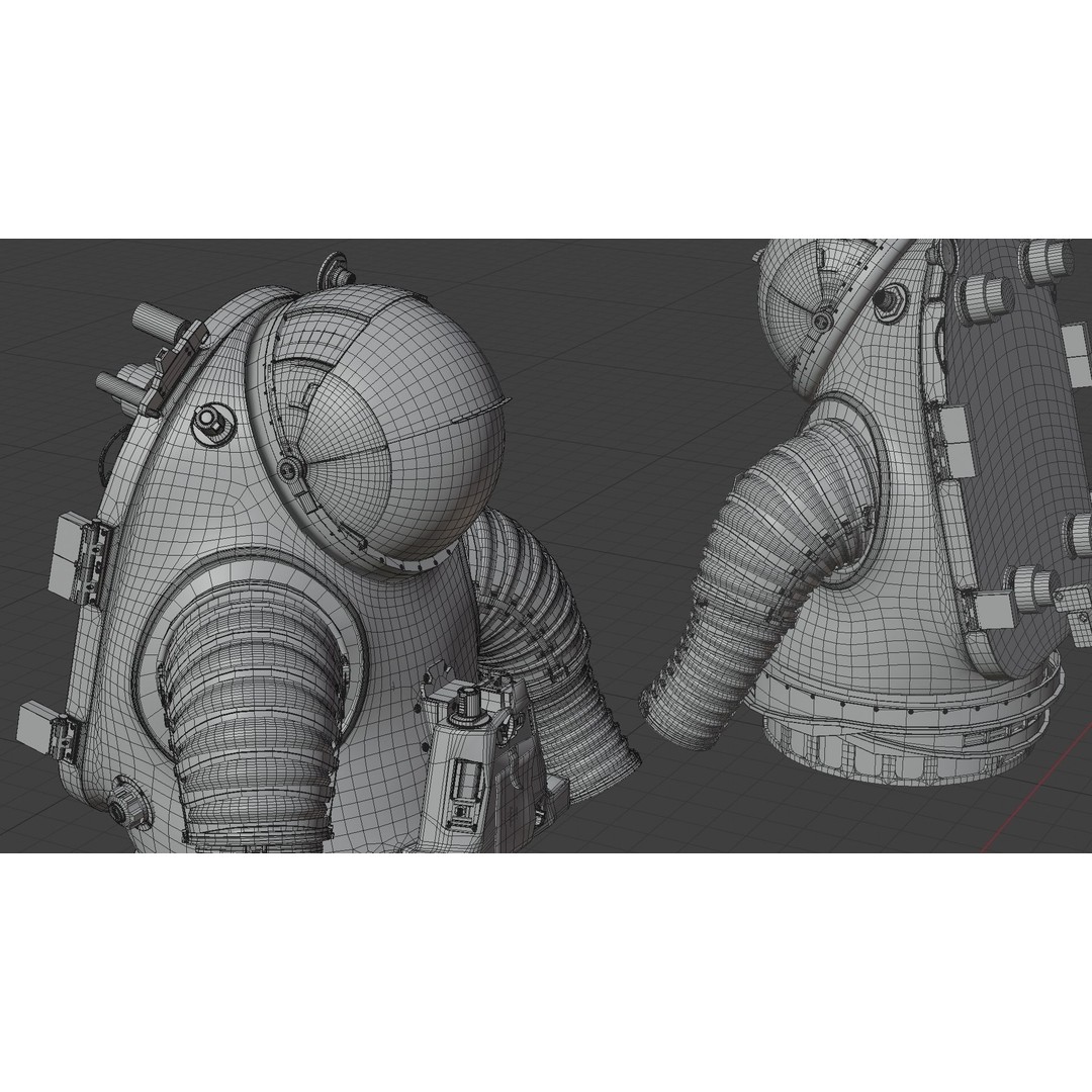 XEMU Spacesuit 3D Model – High Poly NASA Artemis Character Asset, FBX - View 45
