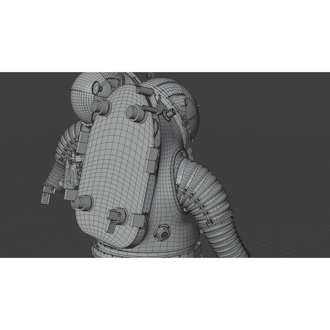 XEMU Spacesuit 3D Model – High Poly NASA Artemis Character Asset, FBX - View 46