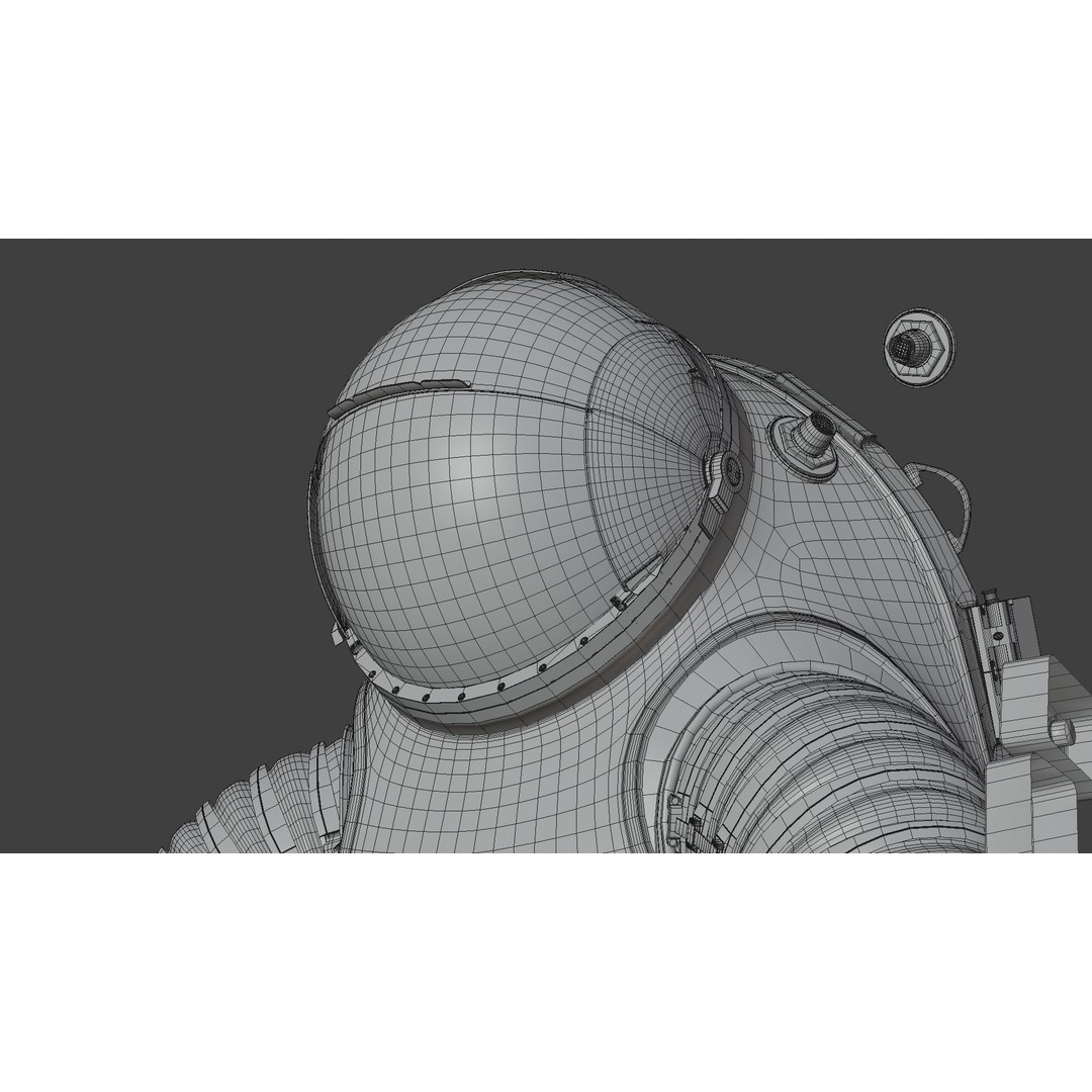 XEMU Spacesuit 3D Model – High Poly NASA Artemis Character Asset, FBX - View 47