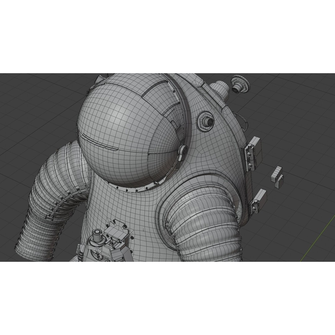 XEMU Spacesuit 3D Model – High Poly NASA Artemis Character Asset, FBX - View 48