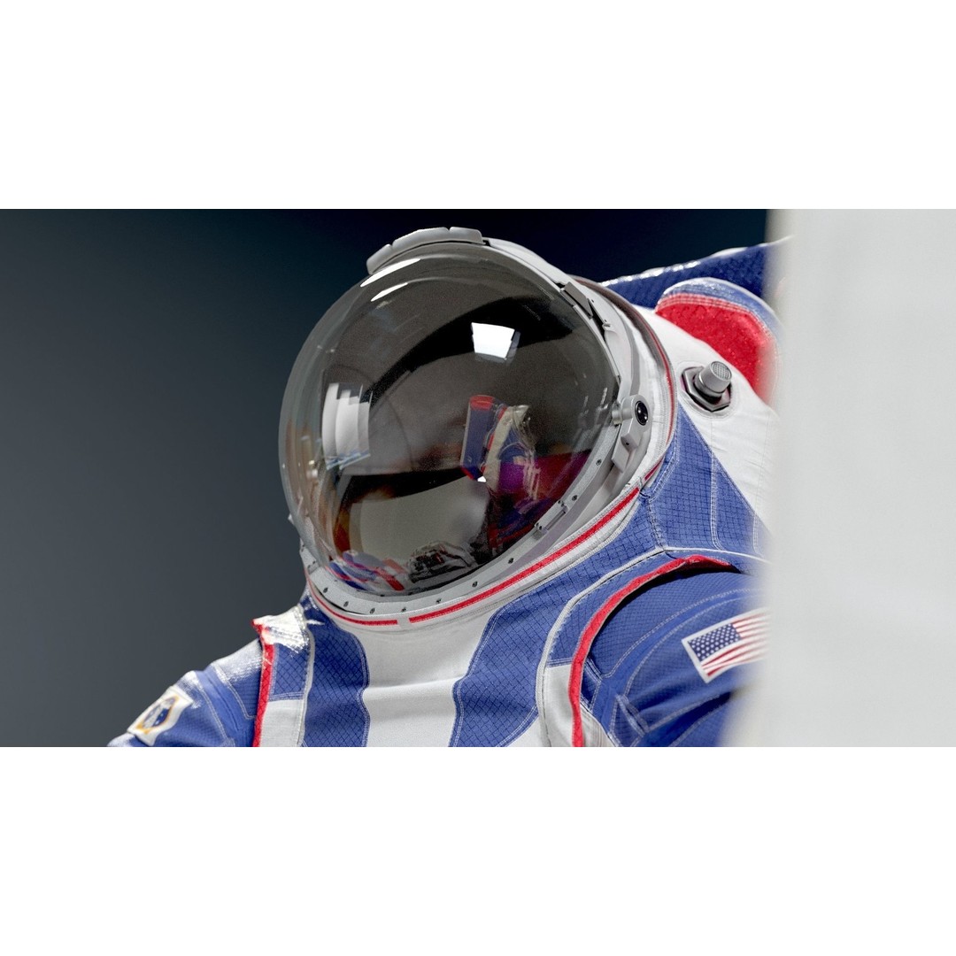 XEMU Spacesuit 3D Model – High Poly NASA Artemis Character Asset, FBX - View 9