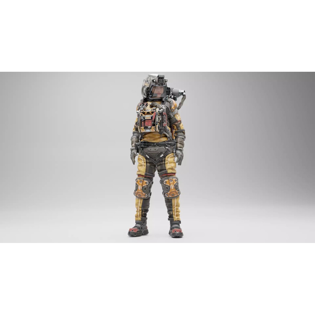 Space Scavenge 3D Model – Detailed Virtual Environment for Games - View 2