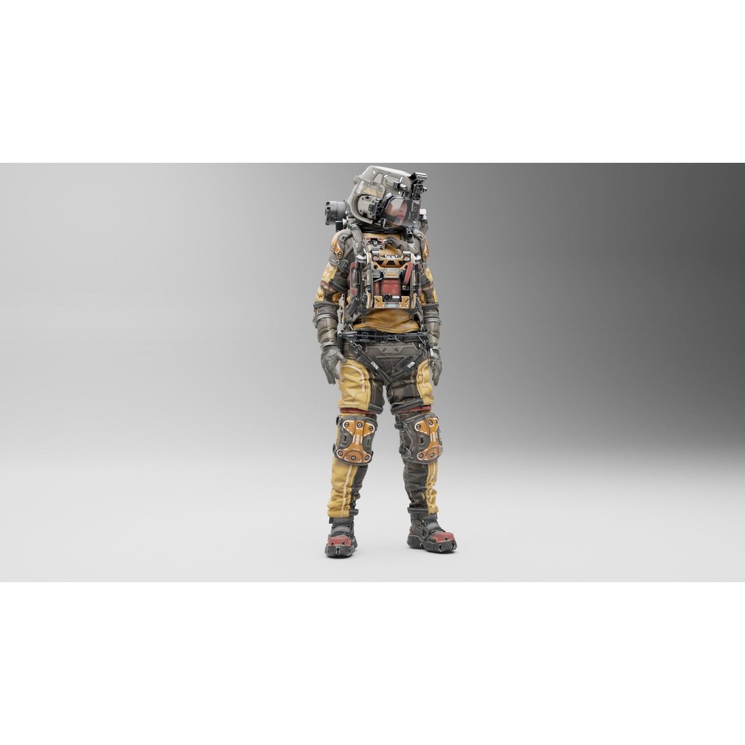 Space Scavenge 3D Model – Detailed Virtual Environment for Games - View 3