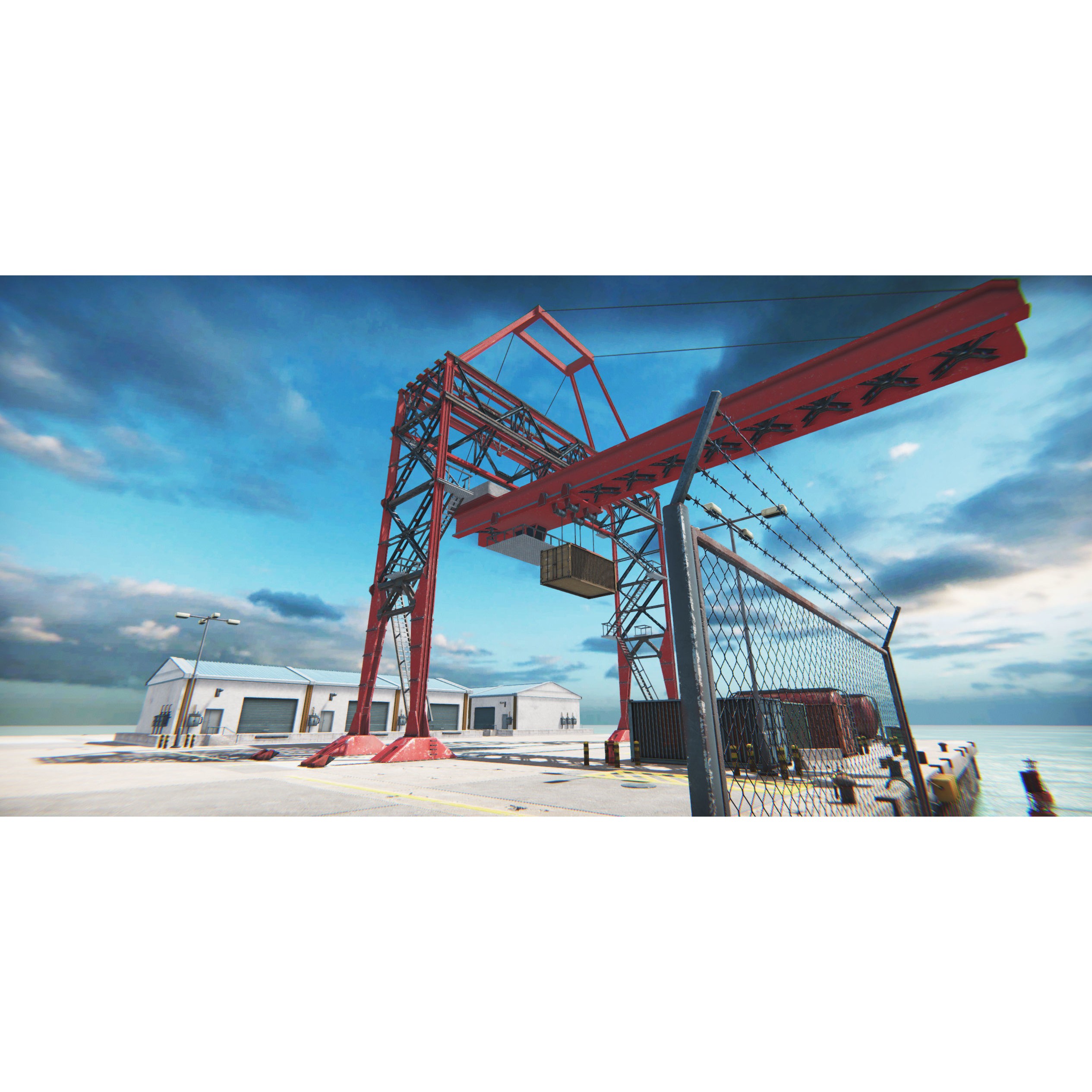 Module Based Harbor Creator - Low-Poly Game-Ready 3D Model - View 4