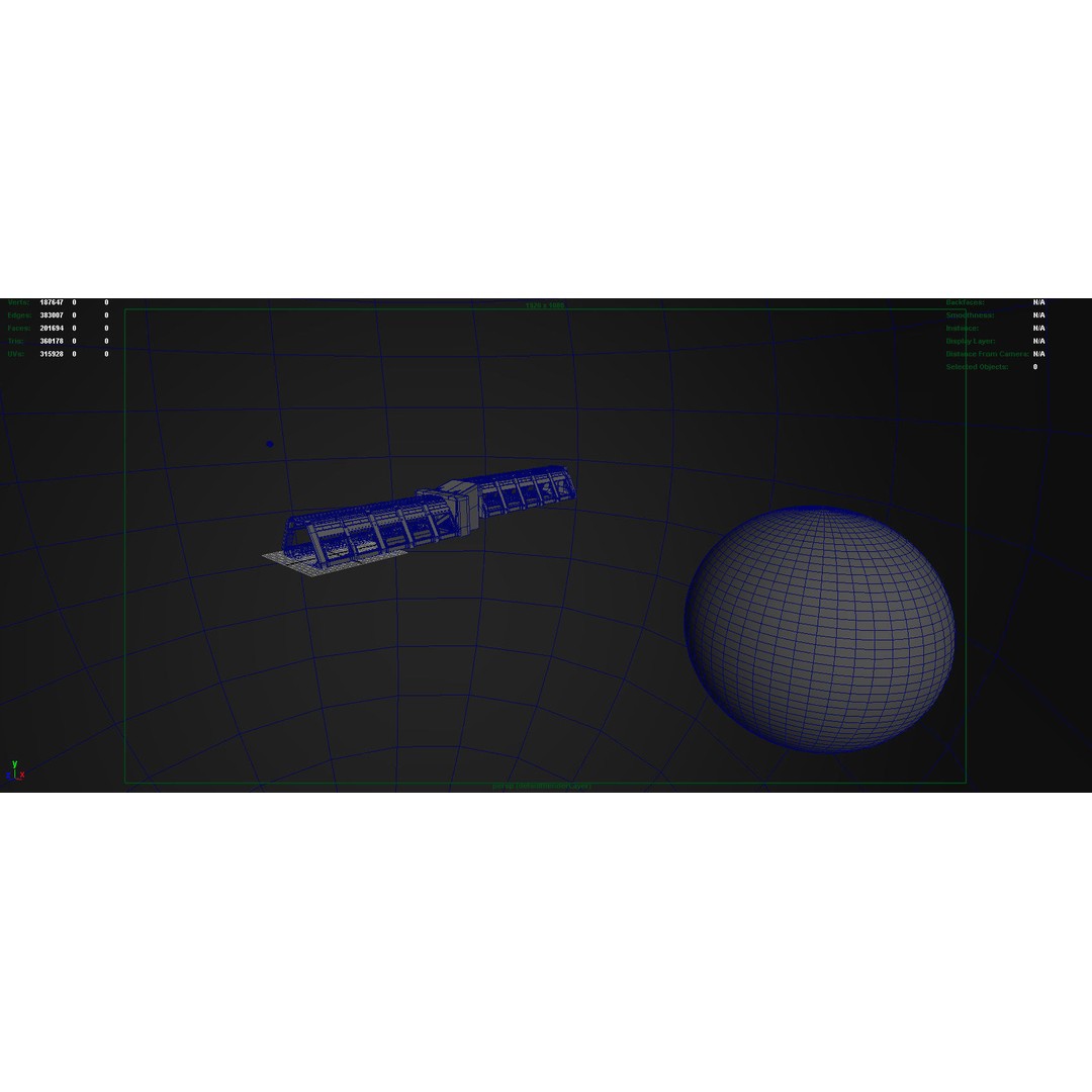 Spaceship Corridor 3D Model – Futuristic Interior Asset, FBX - View 16