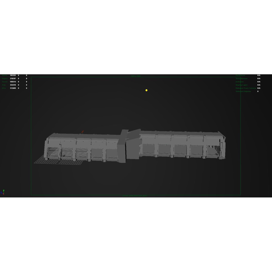 Spaceship Corridor 3D Model – Futuristic Interior Asset, FBX - View 18