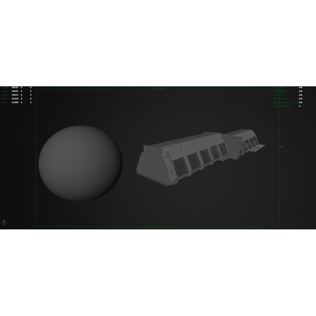 Spaceship Corridor 3D Model – Futuristic Interior Asset, FBX - View 21