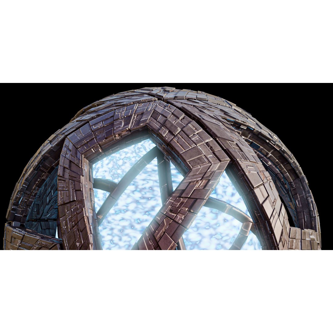 Star Core Space Station 3D Model – Low Poly Game Ready Asset, FBX, OBJ - View 5