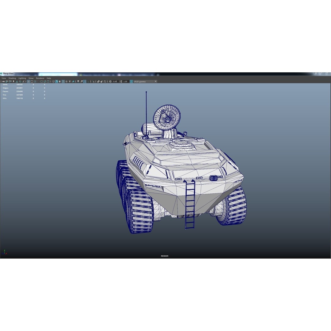 SpaceX Mars Rover 3D Model – Low Poly PBR Game Asset, FBX - View 17