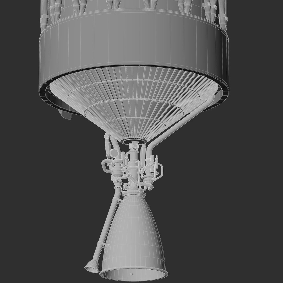 GSLV Rocket 3D Model – High Detail PBR Asset, FBX, Blender