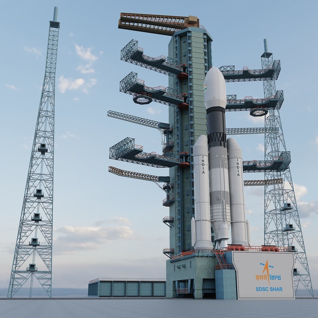 GSLV Rocket 3D Model – High Detail PBR Asset, FBX, Blender - View 18