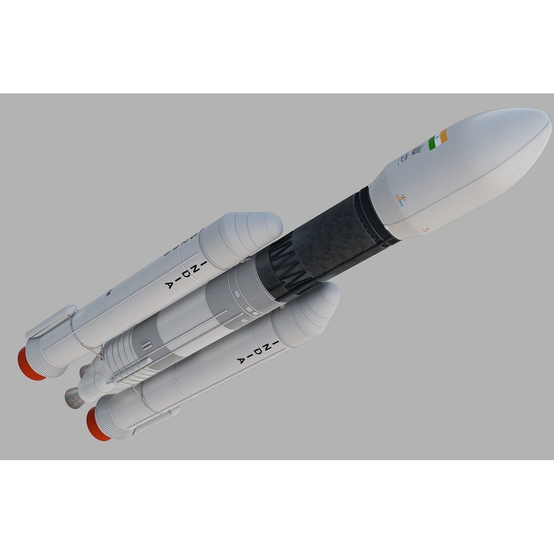 GSLV Rocket 3D Model – High Detail PBR Asset, FBX, Blender - View 29