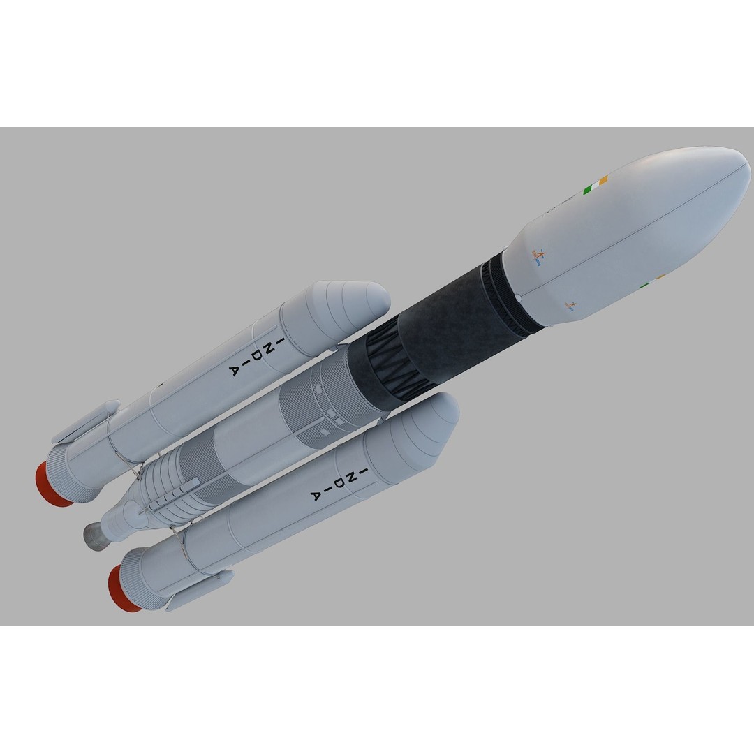 GSLV Rocket 3D Model – High Detail PBR Asset, FBX, Blender - View 31