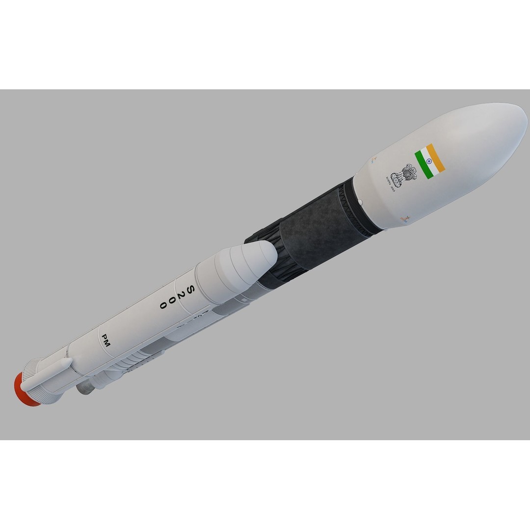 GSLV Rocket 3D Model – High Detail PBR Asset, FBX, Blender - View 33