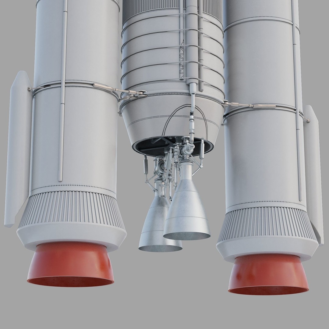 GSLV Rocket 3D Model – High Detail PBR Asset, FBX, Blender - View 39