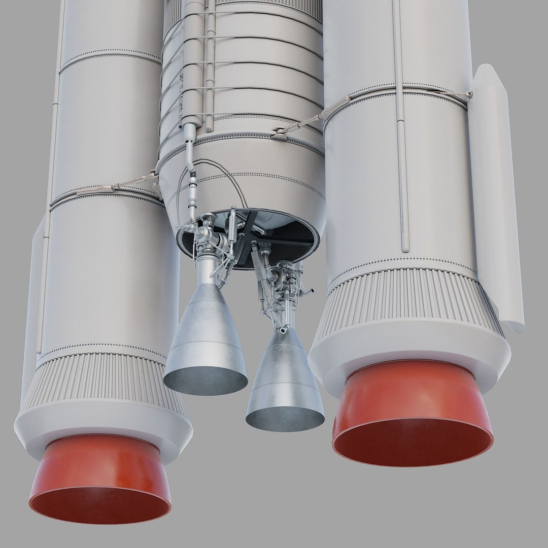 GSLV Rocket 3D Model – High Detail PBR Asset, FBX, Blender - View 40