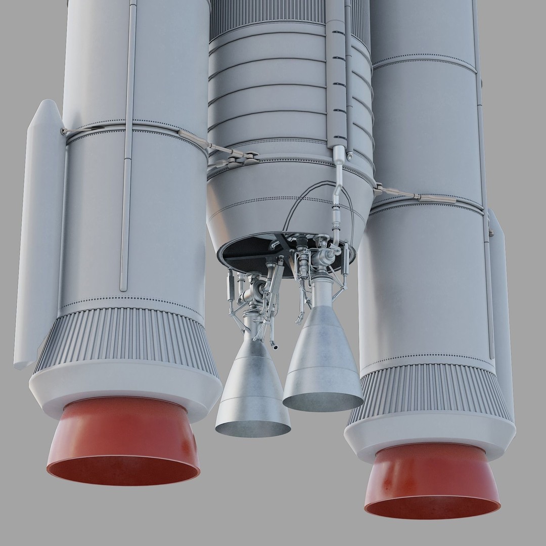 GSLV Rocket 3D Model – High Detail PBR Asset, FBX, Blender - View 41