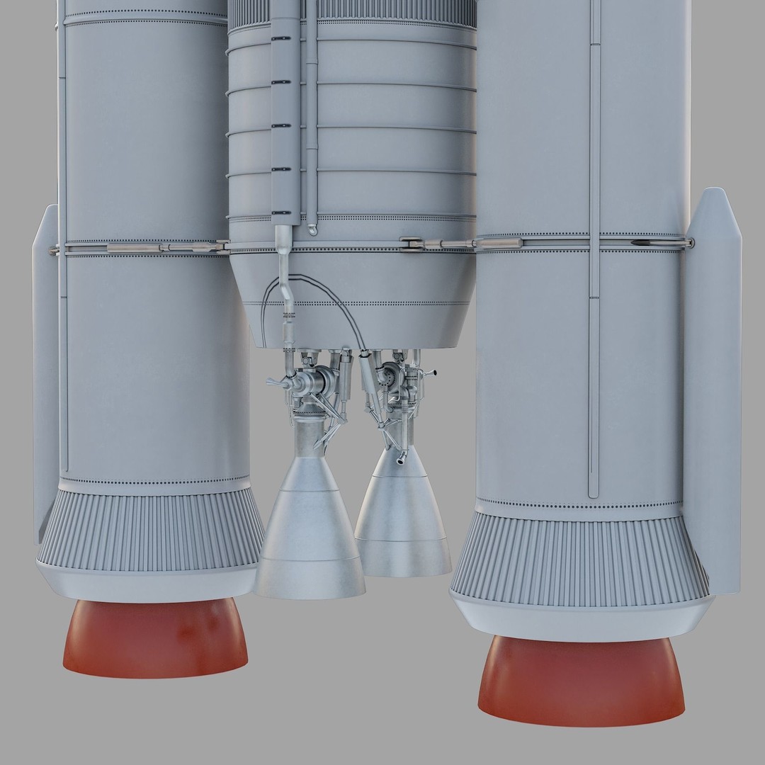 GSLV Rocket 3D Model – High Detail PBR Asset, FBX, Blender - View 42