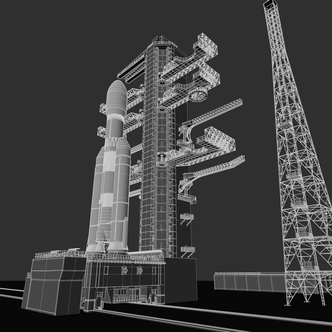 GSLV Rocket 3D Model – High Detail PBR Asset, FBX, Blender - View 54