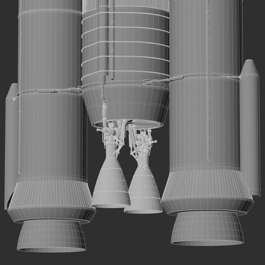 GSLV Rocket 3D Model – High Detail PBR Asset, FBX, Blender - View 55