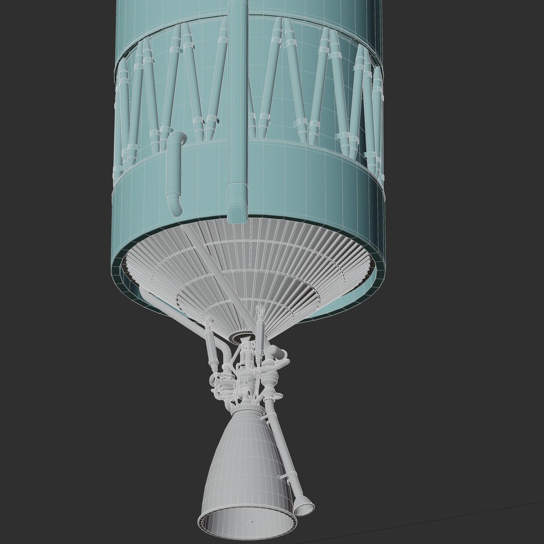 GSLV Rocket 3D Model – High Detail PBR Asset, FBX, Blender - View 56