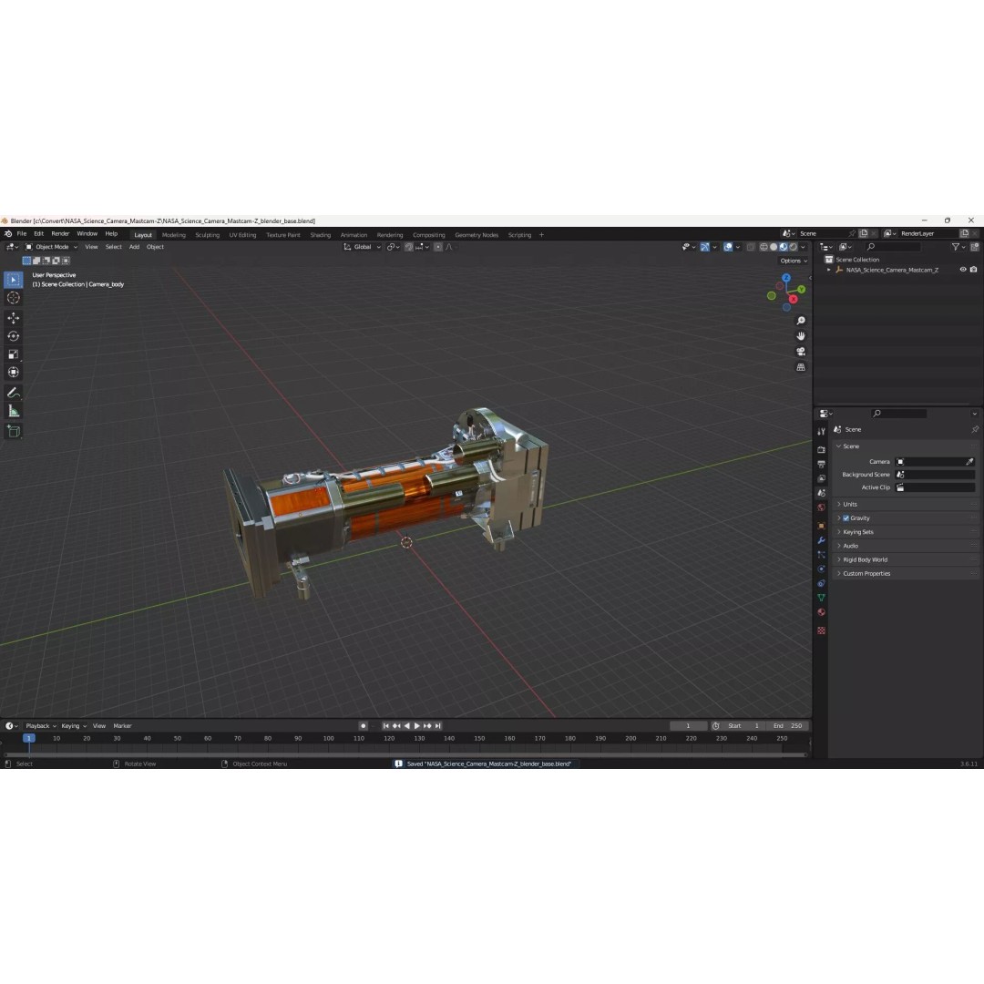 NASA Science Camera Mastcam-Z 3D Model – High-Quality PBR Asset, FBX - View 16