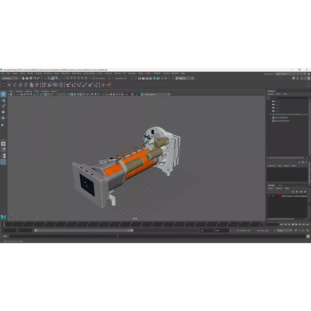 NASA Science Camera Mastcam-Z 3D Model – High-Quality PBR Asset, FBX - View 17