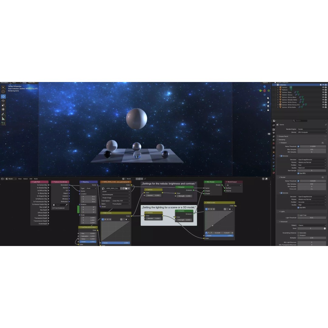 360 Degree 16K HDRI Space Background 3D Model – Equirectangular Environment Map