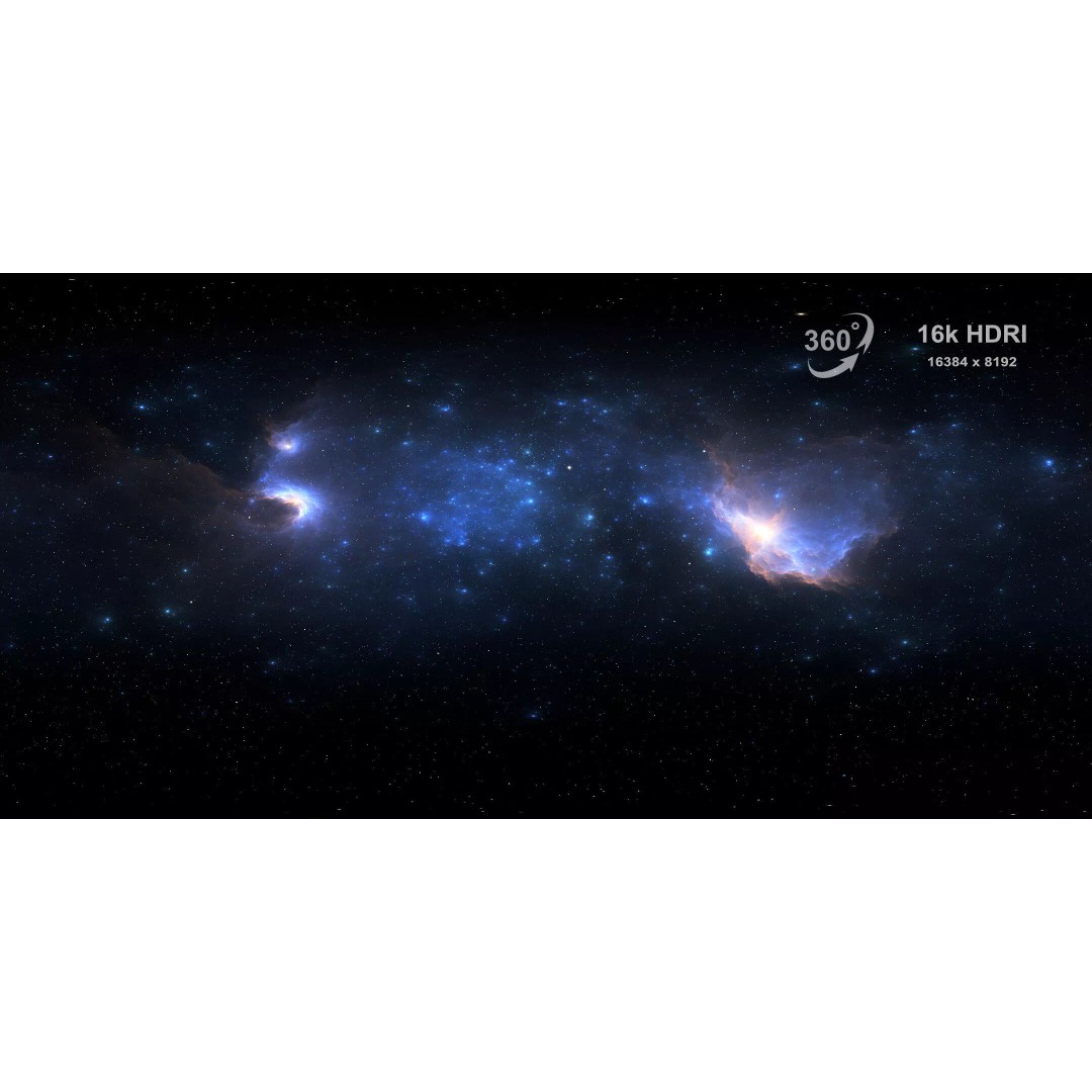 360 Degree 16K HDRI Space Background 3D Model – Equirectangular Environment Map - View 2