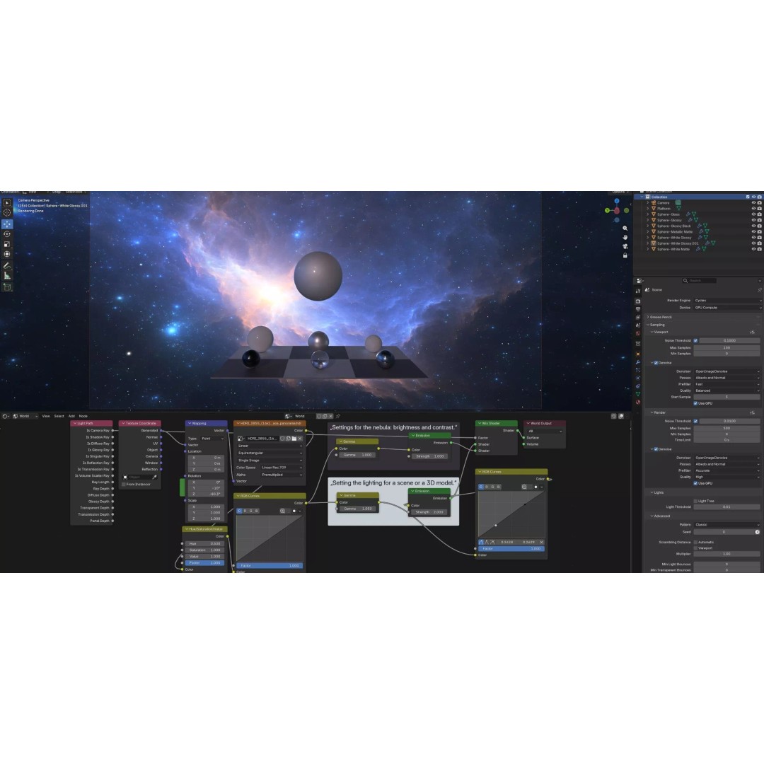 360 Degree 16K HDRI Space Background 3D Model – Equirectangular Environment Map - View 24