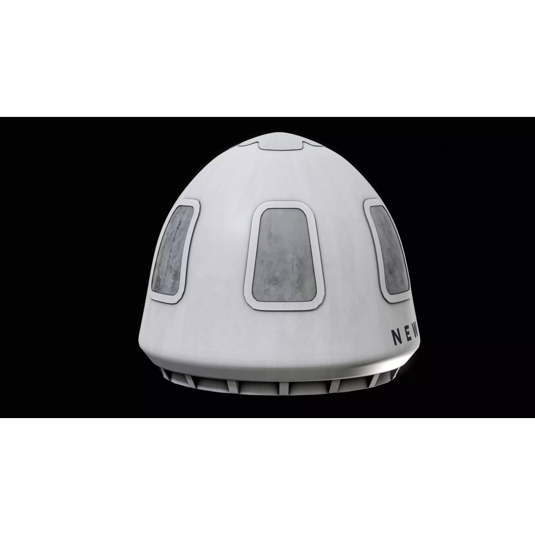New Shepard 3D Model – Low Poly Spacecraft, PBR Textures, FBX - View 13