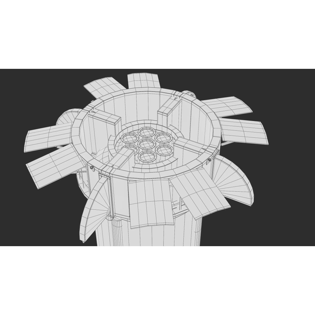 New Shepard 3D Model – Low Poly Spacecraft, PBR Textures, FBX - View 19