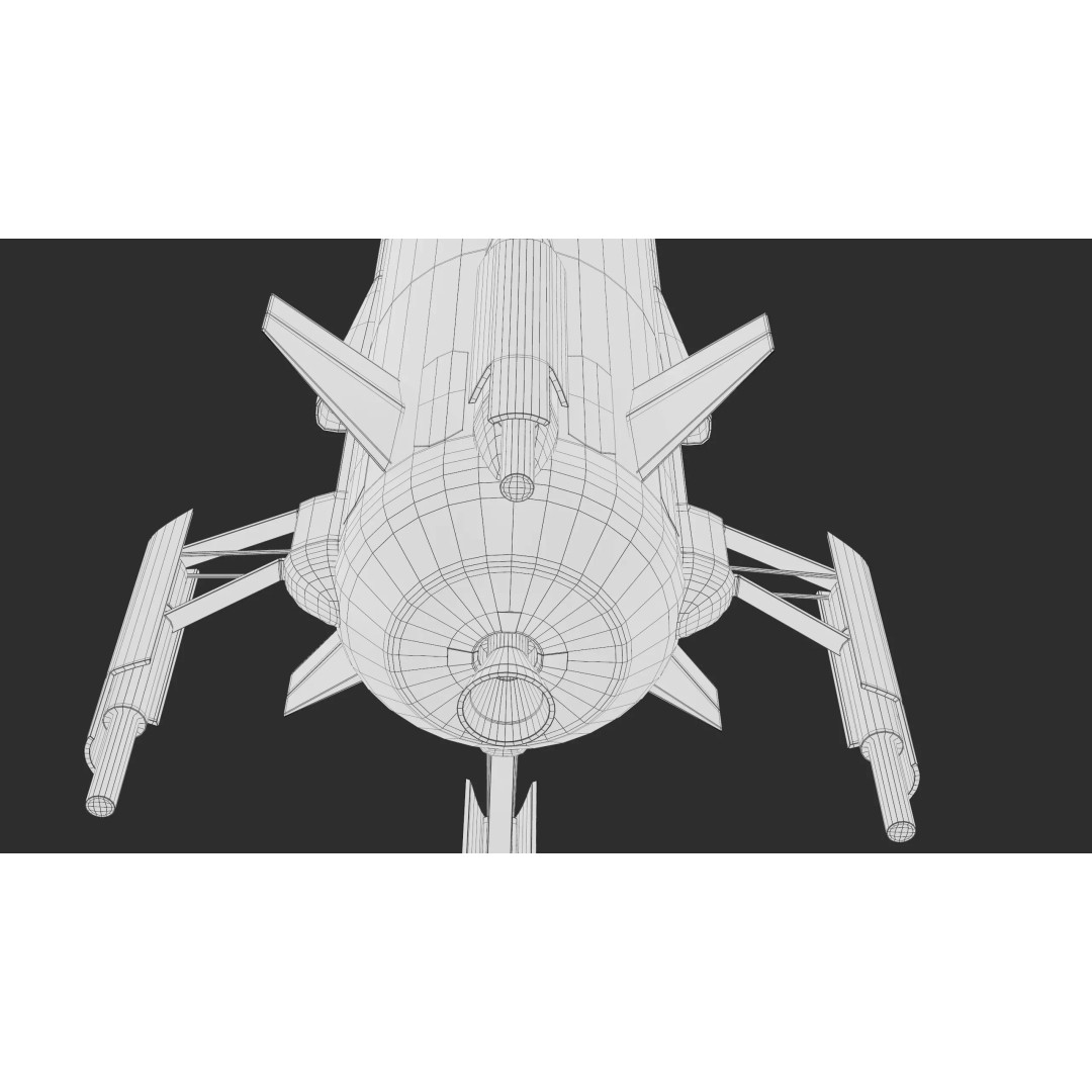 New Shepard 3D Model – Low Poly Spacecraft, PBR Textures, FBX - View 21