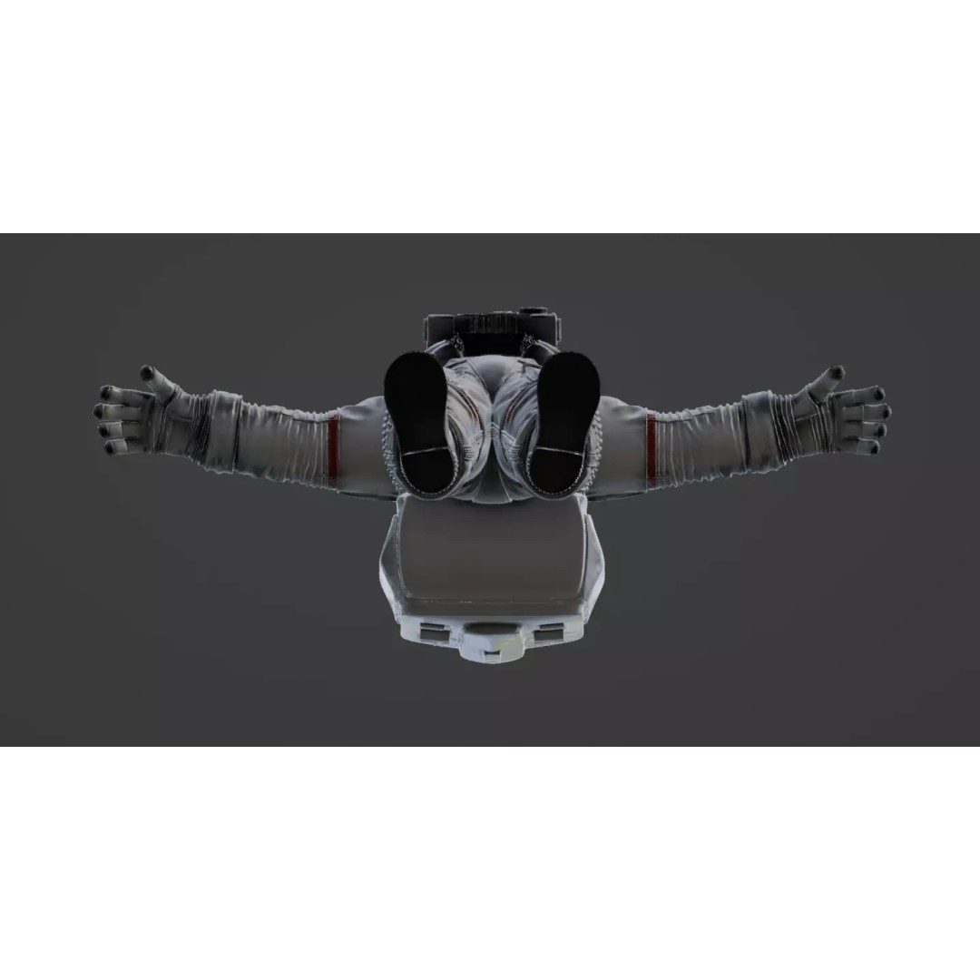 Astronaut 3D Model – High Quality T-Pose Character for Animation