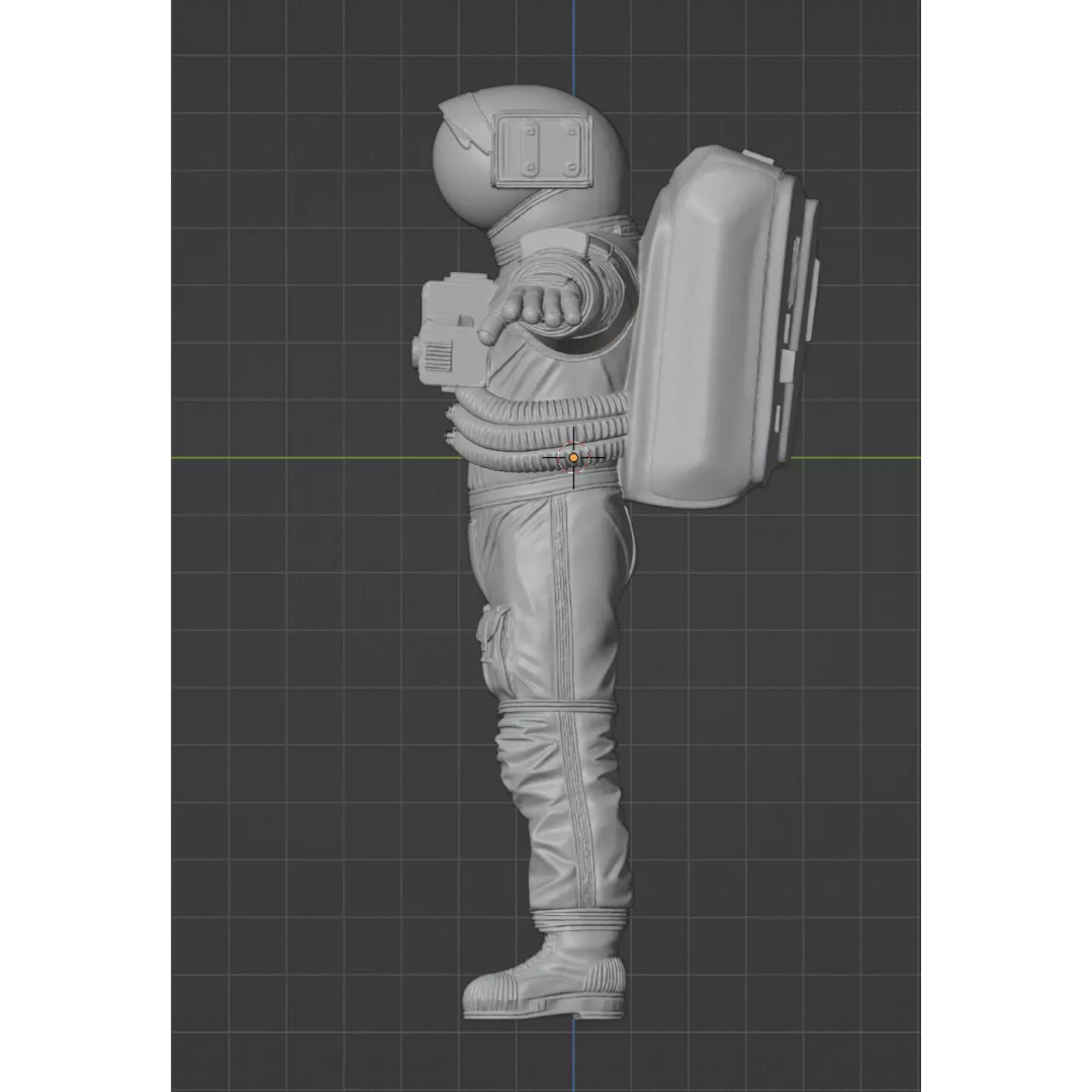 Astronaut 3D Model – High Quality T-Pose Character for Animation - View 11