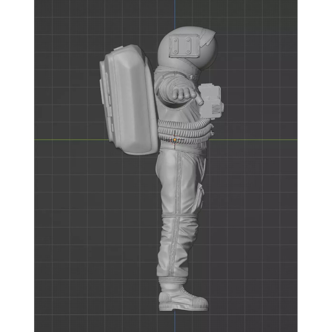 Astronaut 3D Model – High Quality T-Pose Character for Animation - View 13