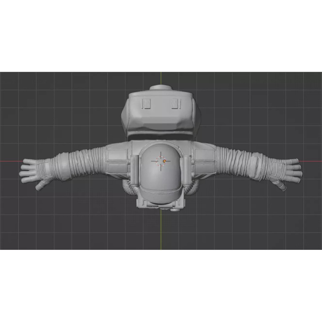 Astronaut 3D Model – High Quality T-Pose Character for Animation - View 14