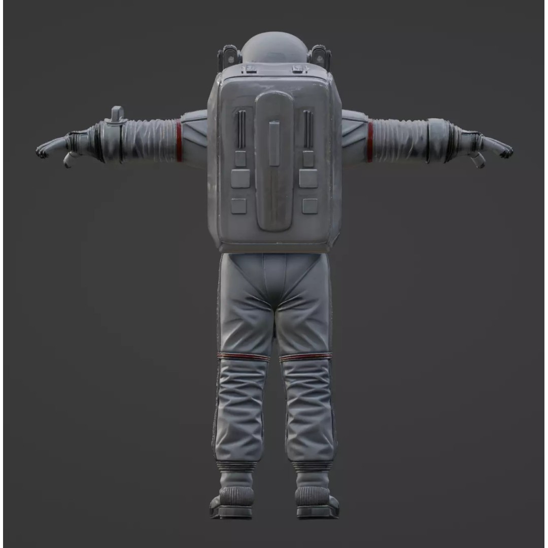 Astronaut 3D Model – High Quality T-Pose Character for Animation - View 17
