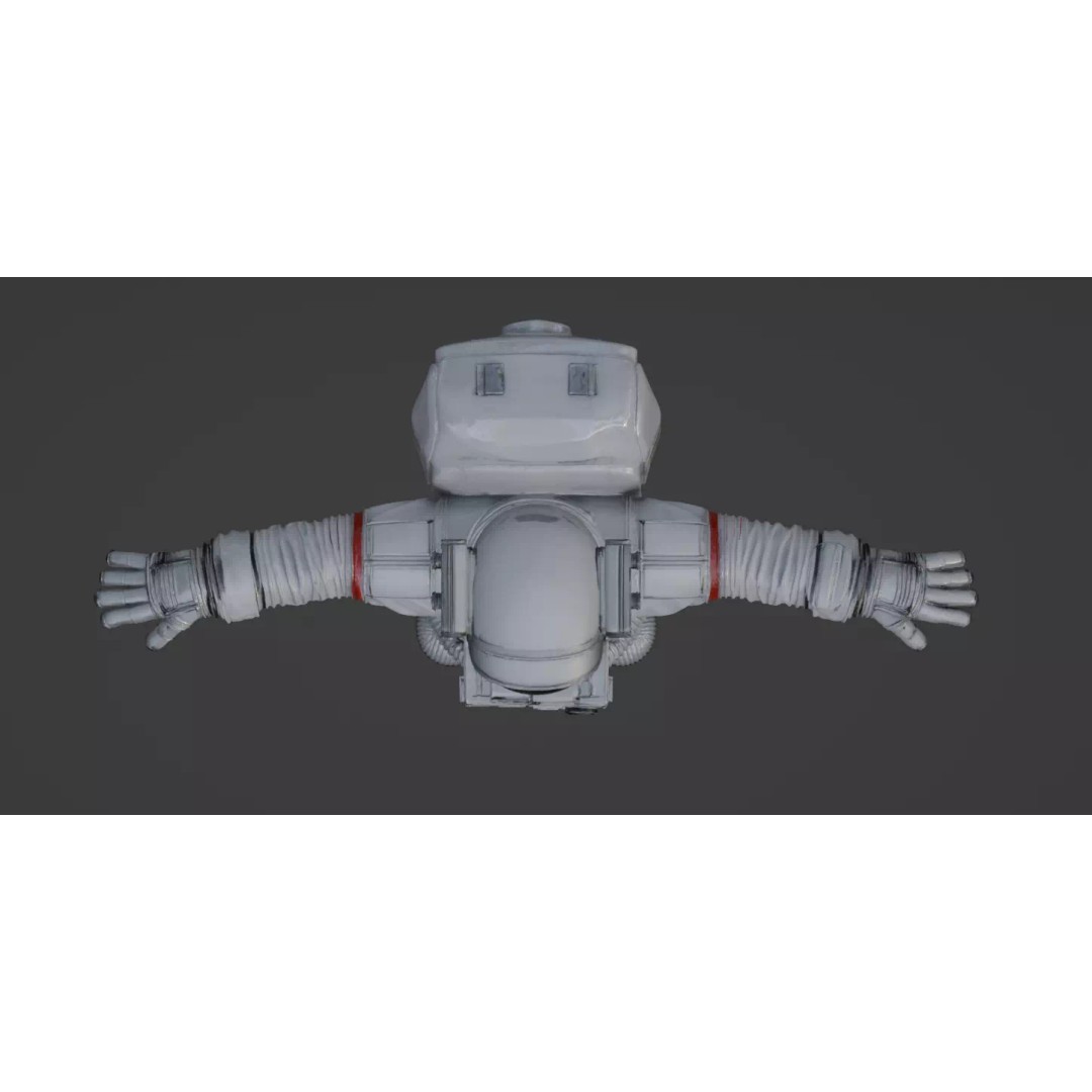 Astronaut 3D Model – High Quality T-Pose Character for Animation - View 19